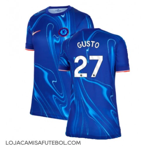 Camisa de Futebol Chelsea Malo Gusto #27 Equipamento Principal Mulheres 2024-25 Manga Curta